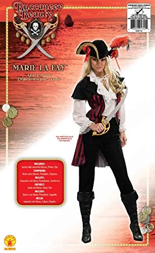 Rubie's Official Pirate Lady Costume, Maria Lafay Character, Pirate Queen Fancy Dress, Size Ladies Standard 4 Rubie's Official Pirate Lady Costume, Maria Lafay Character, Pirate Queen Fancy Dress, Size Ladies Standard - Image 2