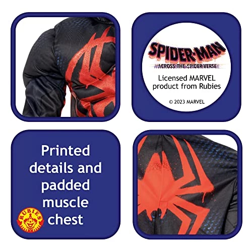 Rubie's Official Miles Morales Deluxe Child Costume, Kids Fancy Dress 5 Rubie's Official Miles Morales Deluxe Child Costume, Kids Fancy Dress - Image 3