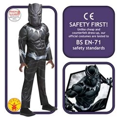 Rubie's Official Marvel Avengers Black Panther Deluxe Childs Costume, Kids Superhero Fancy Dress 10 Rubie's Official Marvel Avengers Black Panther Deluxe Childs Costume, Kids Superhero Fancy Dress -Rubie's Shop 51tLaTkPP L