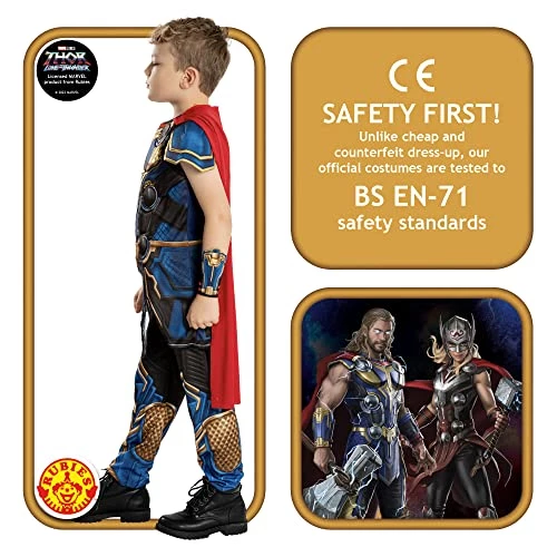 Rubie's Official Marvel Thor: Love And Thunder Thor Deluxe Child Costume, Kids Fancy Dress 5 Rubie's Official Marvel Thor: Love And Thunder Thor Deluxe Child Costume, Kids Fancy Dress - Image 3