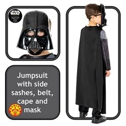 Rubie's Official Star Wars Obi Wan Kenobi Series - Darth Vader Classic Deluxe Costume, Kids Fancy Dress -Rubie's Shop 51uOqmRyEpL