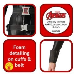 Rubie's Official Marvel Black Widow Ladies Costume, Adult Fancy Dress 9 Rubie's Official Marvel Black Widow Ladies Costume, Adult Fancy Dress -Rubie's Shop 51uWGnmspnL 2