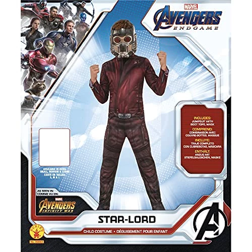 Rubie's Official Marvel Avengers Endgame Star Lord Classic Childs Costume, Kids Superhero Fancy Dress 5 Rubie's Official Marvel Avengers Endgame Star Lord Classic Childs Costume, Kids Superhero Fancy Dress - Image 3