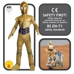 Rubie's Official Disney Star Wars C-3PO Childs Costume, Kids Fancy Dress 9 Rubie's Official Disney Star Wars C-3PO Childs Costume, Kids Fancy Dress -Rubie's Shop 51v65R9yWrL