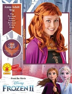 Rubie's Official Disney Frozen 2, Anna Wig, Ladies Fancy Dress Accessory, One Size -Rubie's Shop 51vCGu3ELhL