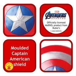 Rubie's Official Marvel Endgame Captain America Shield, 12-inch Child's Fancy Dress Accessory,12 X 12 X 2 Inches -Rubie's Shop 51vZ6DgPmL