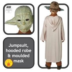 Rubie's Official Disney Star Wars Yoda Childs Costume, Kids Fancy Dress 9 Rubie's Official Disney Star Wars Yoda Childs Costume, Kids Fancy Dress -Rubie's Shop 51vymdJAaL