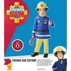 Rubie's Official Fireman Sam Childs Costume, Kids Fancy Dress -Rubie's Shop 51vyuuDOtHL