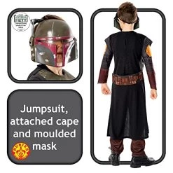 Rubie's Official Star Wars Book Of Boba Fett - Boba Fett Deluxe Child Costume, Kids Fancy Dress -Rubie's Shop 51xoMVDosyL 4