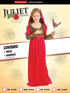 Bristol Novelty CC961 Juliet Costume, -Rubie's Shop 51y0W1zrp8L