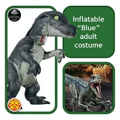 Rubie's Official Jurassic World Fallen Kingdom, Velociraptor Inflatable Dinosaur Costume, Adults One Size -Rubie's Shop 51yfDD3iolL
