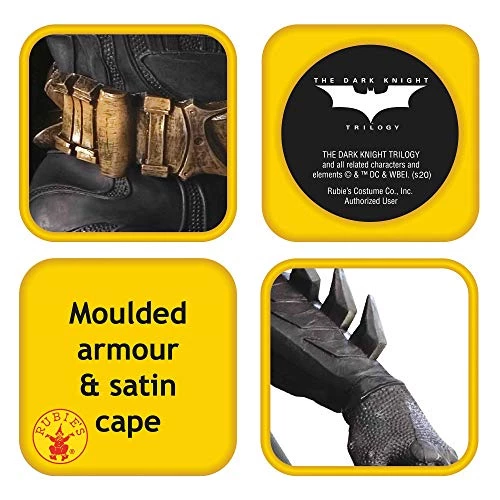 Rubie's Official DC Batman The Dark Knight Rises Grand Heritage Collector's Batman Costume 4 Rubie's Official DC Batman The Dark Knight Rises Grand Heritage Collector's Batman Costume - Image 2