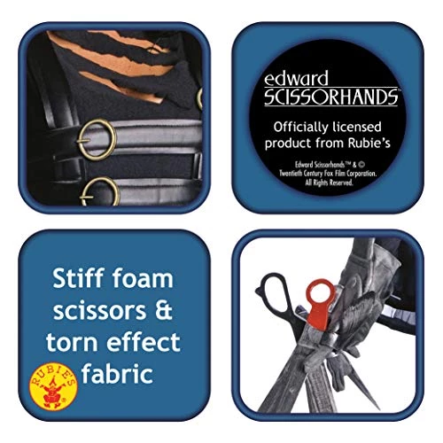 Rubie's Official Miss Edward Scissorhands + Wig Fancy Dress Ladies Halloween Womens Costume 5 Rubie's Official Miss Edward Scissorhands + Wig Fancy Dress Ladies Halloween Womens Costume - Image 3