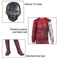Rubie's Official Marvel Avengers Endgame Nebula Deluxe Childs Costume, Kids Superhero Fancy Dress -Rubie's Shop 51zxMaZSoL 1