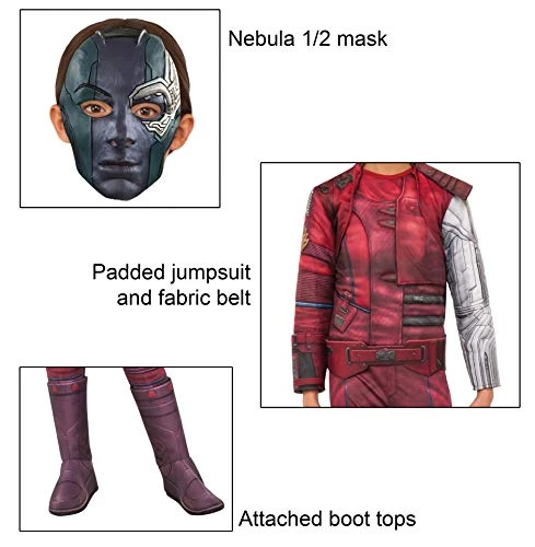 Rubie's Official Marvel Avengers Endgame Nebula Deluxe Childs Costume, Kids Superhero Fancy Dress 5 Rubie's Official Marvel Avengers Endgame Nebula Deluxe Childs Costume, Kids Superhero Fancy Dress - Image 3