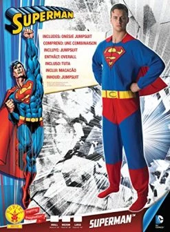 Rubie's Official DC Comics Superman Onesie Costume, Adult Superhero Fancy Dress -Rubie's Shop 615YMltjQL 1