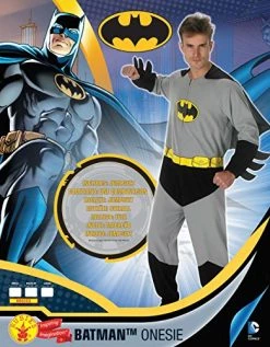 Rubie's Official DC Comics Batman Onesie & Cape, Adult Mens Fancy Dress Costume 6 Rubie's Official DC Comics Batman Onesie & Cape, Adult Mens Fancy Dress Costume -Rubie's Shop 61756MxloTL