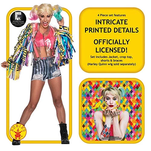 Official Rubie's DC Comic Harley Quinn Costume, Birds Of Prey Movie Style 4 Official Rubie's DC Comic Harley Quinn Costume, Birds Of Prey Movie Style - Image 2