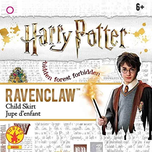 Rubie's Official Harry Potter Ravenclaw Costume Skirt, Childs One Size Approx Age 6-12 Years 5 Rubie's Official Harry Potter Ravenclaw Costume Skirt, Childs One Size Approx Age 6-12 Years - Image 3