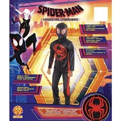 Rubie's Official Miles Morales Deluxe Child Costume, Kids Fancy Dress -Rubie's Shop 61KLWrSC50L