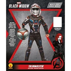 Rubies Official Marvel Black Widow Movie, Deluxe Taskmaster Kids Costume, Villain Fancy Dress -Rubie's Shop 61R1XdrHumS