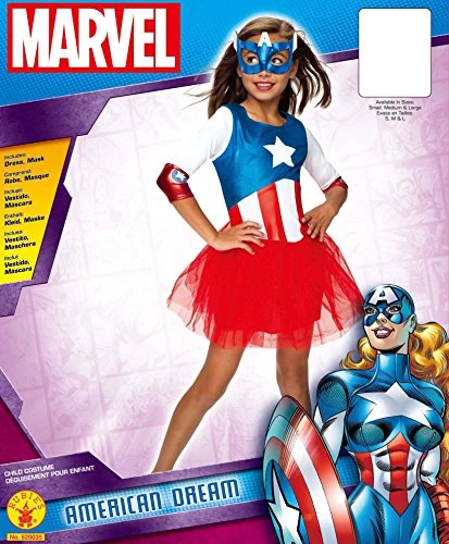 Rubie's Official Marvel Avengers Captain America Metallic Dress Childs Costume, Kids Superhero Fancy Dress 4 Rubie's Official Marvel Avengers Captain America Metallic Dress Childs Costume, Kids Superhero Fancy Dress - Image 2