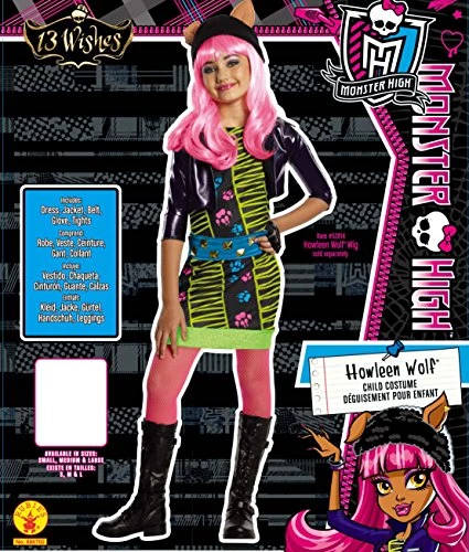 Howleen - Monster High - Childrens Fancy Dress Costume 4 Howleen - Monster High - Childrens Fancy Dress Costume - Image 2